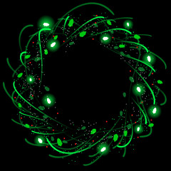 Swirly Xmas wreath