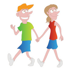 Couple jogging