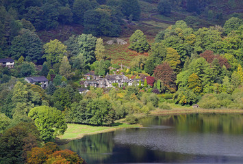 Fototapeta na wymiar A Village in the English Lake District