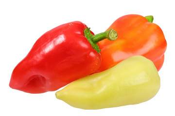 Only three sweet fresh peppers