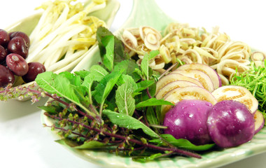 Sliced Thai vegetables