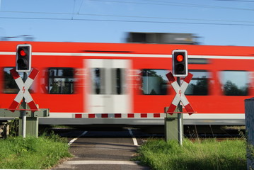 Obraz premium Bahnübergang