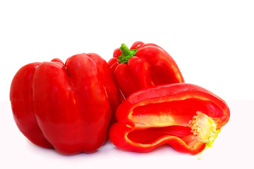 Some red sweet peppers