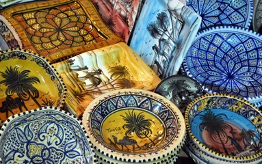 Photo sur Aluminium Tunisie Assiettes artisanales