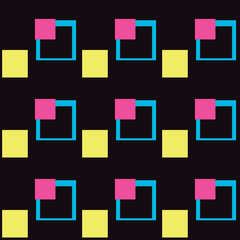 Seamless Abstract Geometric Background Retro pattern with stylis