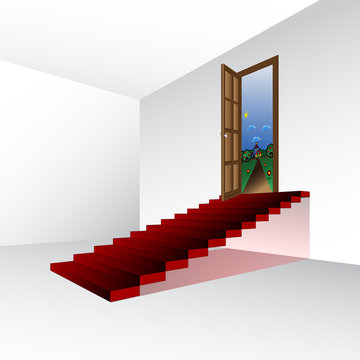 dream stairs, vector