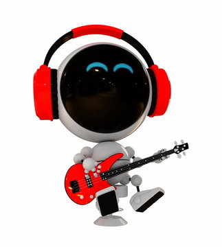 robot - musician that plays the guitar