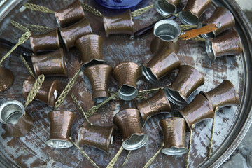 Anatolian copper coffeepot