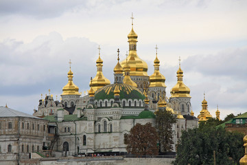 Fototapeta na wymiar Zobacz w katedrze Wniebowzięcia NMP, Kijów, Ukraina.