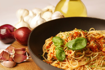 Spaghetti mit Meeresfrüchten