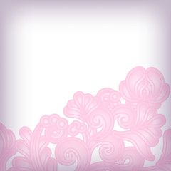 Soft pink floral background