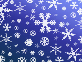 Seamless Snowflake Background