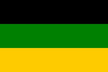 Drapeau de l'ANC, partie politique sud africain