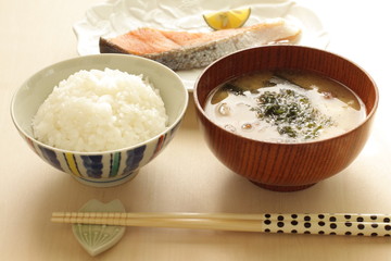Japanese healthy breakfast