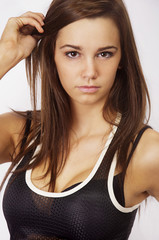 Obraz premium Sporty fit beautiful girl