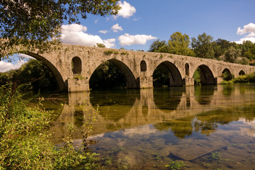 Roman bridge of Ponte do Porto, Braga, in the north of Portugal