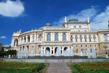 Fototapeta na wymiar Public opera theater in Odessa Ukraine