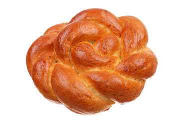 The fresh bun on white