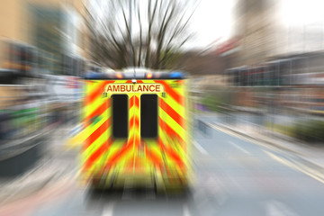 Emergency ambulance with zoom effect - 26167264