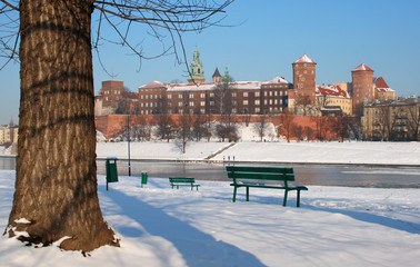 Wawel, Vistula river, Krakow