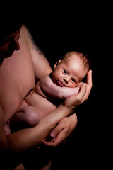 Baby And Father's Hands