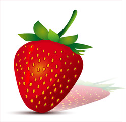 strawberries. Isolated on a white background