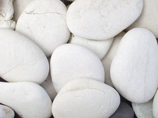white pebbles
