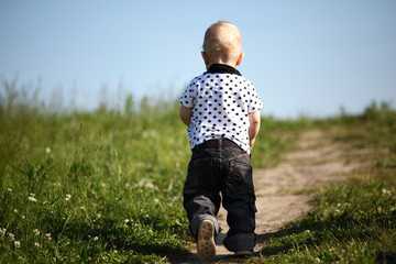 boy in grass