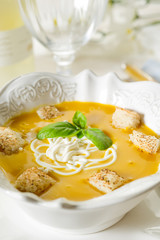 pumpinks soup- zuppa di zucca