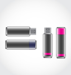 vector illustration of usb-stick