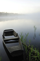 Fototapeta premium Fog on the lake