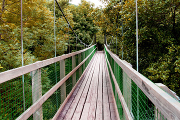 Einsame Wanderbr&uuml;cke