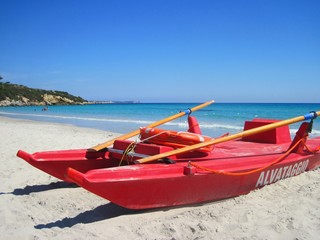 rescue boat, Sardinia