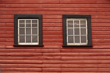 Fototapeta premium Black and white windows