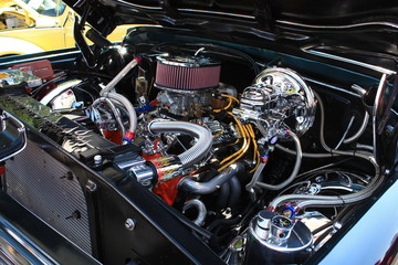 Obraz premium Old Car Engine