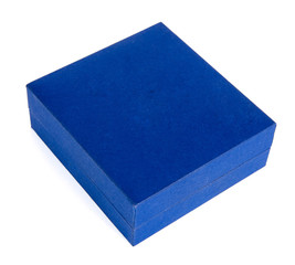 Blank blue box isolated - 26178232