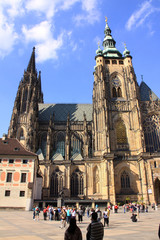 Naklejka premium The View on St. Vitus Cathedral in Prague