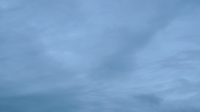 Blue Overcast Clouds on the Horizon Timelapse