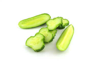 Cutted cucumber