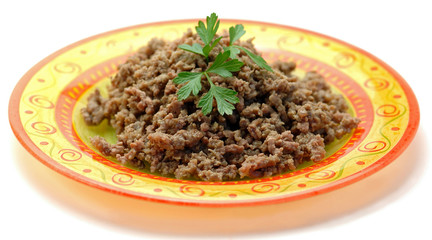 Minced meat cooked - Carne macinata cotta