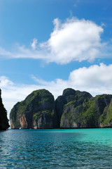 Maya Bay lagoon at Phi Phi island, Thailand