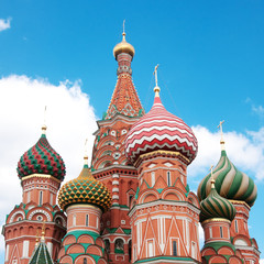 Fototapeta na wymiar St. Basil's Cathedral in Moscow on red square