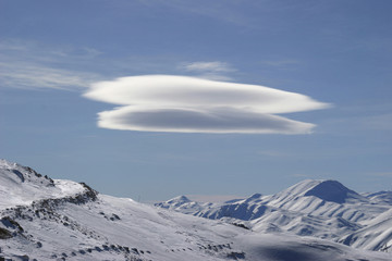 UFO in mountains