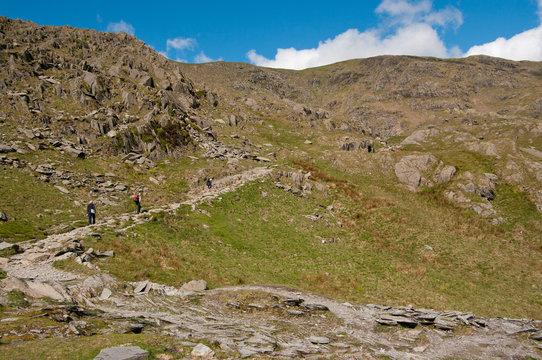The path up Coniston Old Man