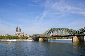Cathedral and Hohenzollern Bridge -  Cologne/K&ouml;ln, Germany
