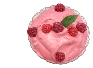 raspberry mousse