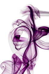Violet smoke in white background - 26188896