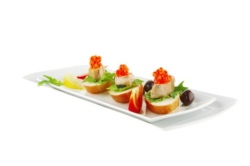 small salmon sandwiches