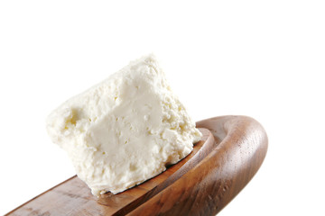light cheese on plate