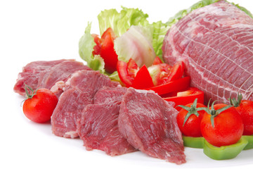 raw red meat